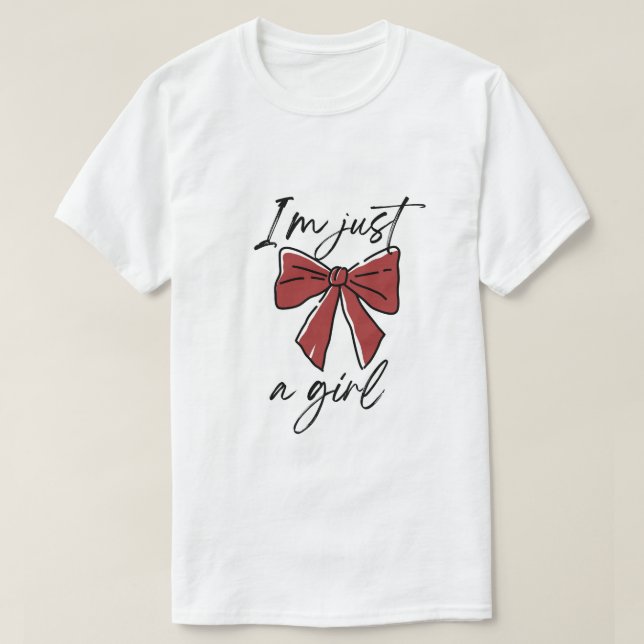Camiseta Solo soy chica (Diseño del anverso)