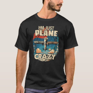 Camiseta Solo soy el piloto loco Pun Vintage Retro Sun