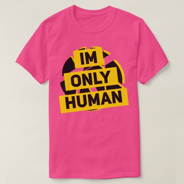 Camiseta solo soy humano (Diseño del anverso)