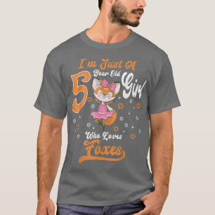 Camiseta Solo soy un Chica de 5 años que ama a los enemigos