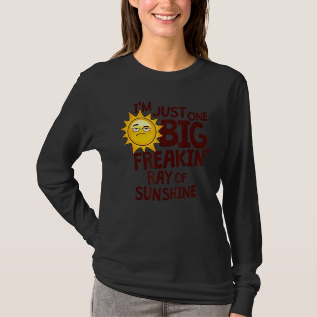 Camiseta Solo soy un gran rayo de sol helado (Anverso)