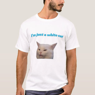 Camiseta Solo soy un meme de gatos blancos