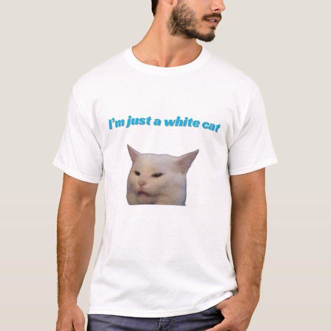 Camiseta Solo soy un meme de gatos blancos (Anverso)