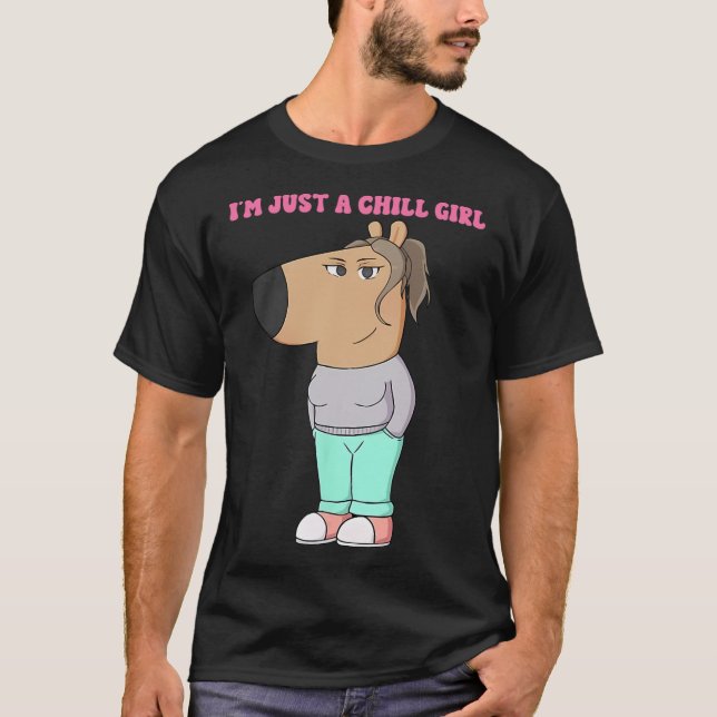 Camiseta Solo soy un niño Chica Meme Funny Chill (Anverso)