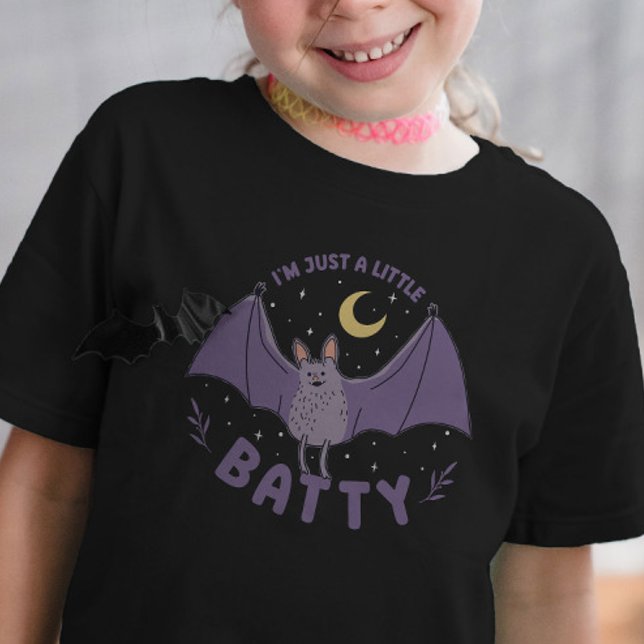 Camiseta Solo soy un poco divertido bollo de Halloween (Funny Halloween Batty Bat Pun T-Shirt)