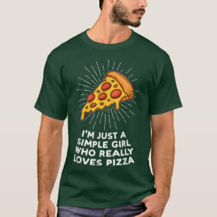Camiseta Solo soy un simple chica al que le encantan las pi