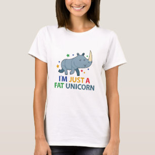 Camiseta Solo soy un unicornio gordo