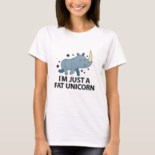 Camiseta Solo soy un unicornio gordo