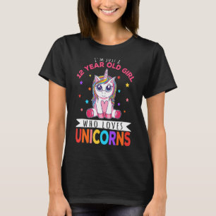 Camiseta Solo soy una Chica de 12 años que ama la universid
