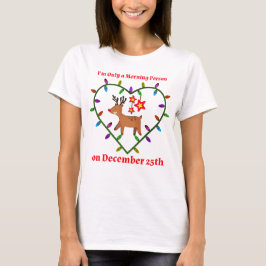 Camiseta Solo soy una persona matutina el 25 de diciembre