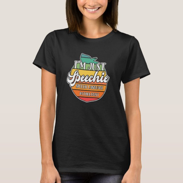 Camiseta Sólo Speechie Peach Speech Language Pathólogo Sp (Anverso)