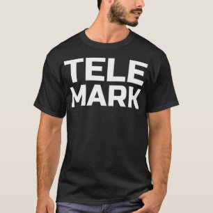 Camiseta Sólo texto Telemark Tele Skiing T