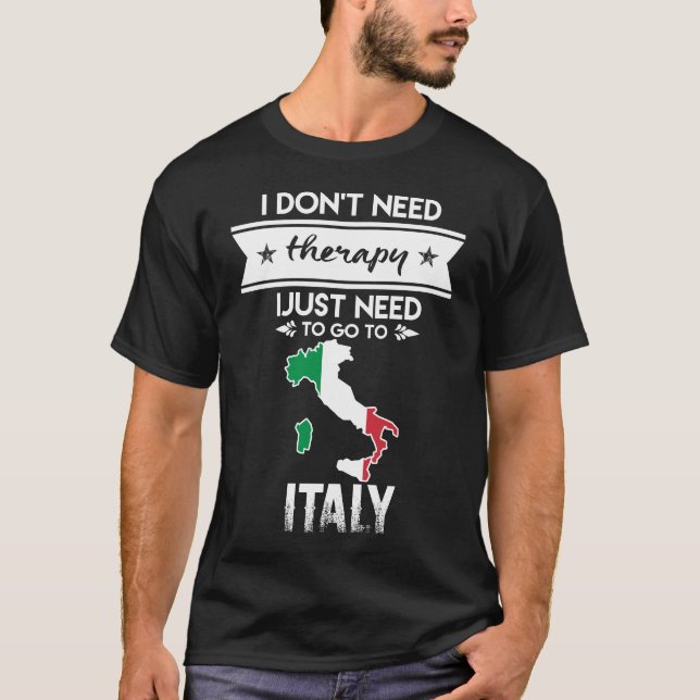 Camiseta solo tienes que ir a italia (Anverso)
