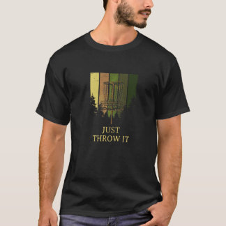 Camiseta Sólo tíralo Disc Golf Positividad Golfista Positiv