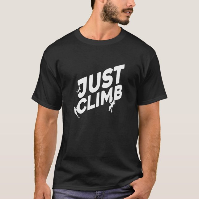 Camiseta Solo trepa roca de escalada en bloque roca escalad (Anverso)