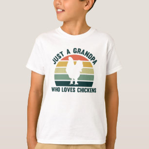 Camiseta Solo un abuelo que ama a las gallinas brahma