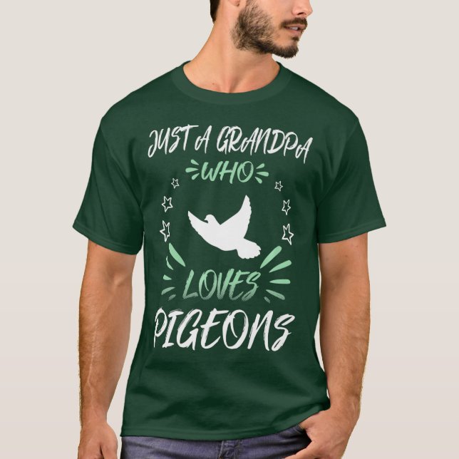 Camiseta Solo un abuelo que ama a las palomas premium (Anverso)