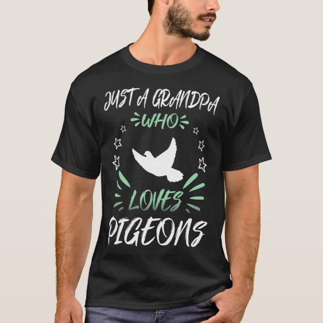 Camiseta Solo un abuelo que ama a los palomas (Anverso)