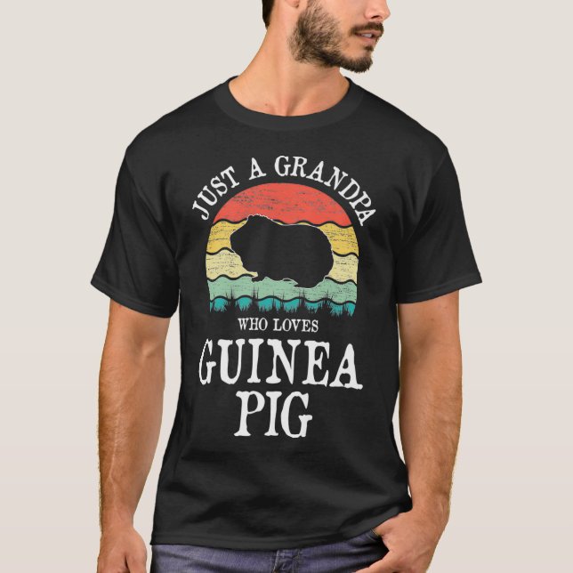 Camiseta Solo un abuelo que ama al cerdo guineano _1 (Anverso)