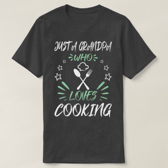 Camiseta Solo un abuelo que ama cocinar (Diseño del anverso)