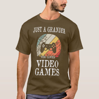 Camiseta Solo un abuelo que ama los videojuegos T-Shi premi