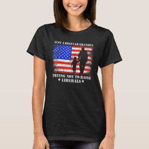 Camiseta Solo Un Abuelo Regular Que Intenta No Alzar A Los
