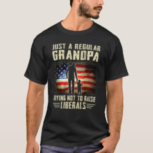 Camiseta Solo Un Abuelo Regular Que Intenta No Alzar A Los 