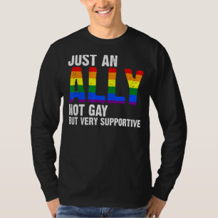 Camiseta Sólo Un Aliado No Gay Pero Muy Apoyador Lgbtq