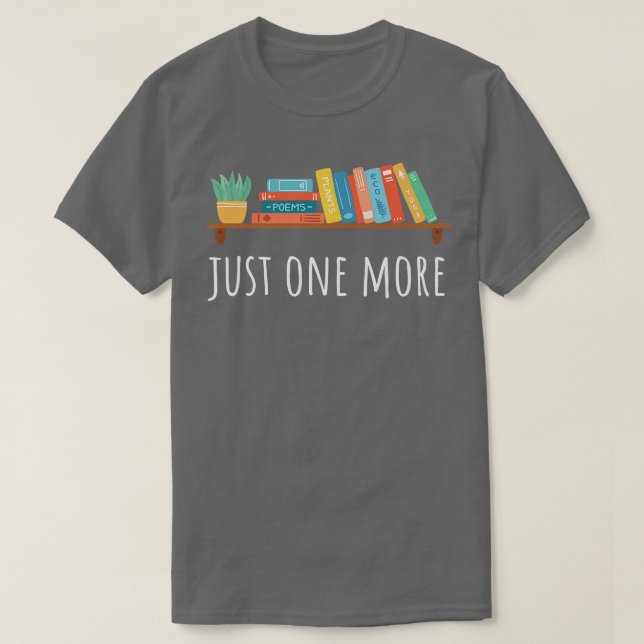 Camiseta Sólo un amante más de libros y plantas (Diseño del anverso)