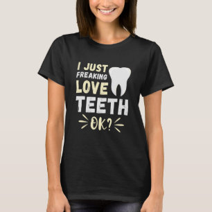 Camiseta Sólo un amor frenético dentista dental higienista 