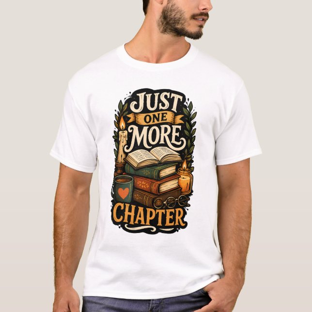 Camiseta Solo un capítulo más Pila de libros antiguos (Anverso)