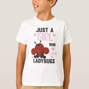 Camiseta Sólo Un Chica A La Ladybug Le Encanta El Dulce Ins
