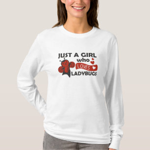 Camiseta Sólo Un Chica A La Ladybug Le Encanta El Dulce Ins