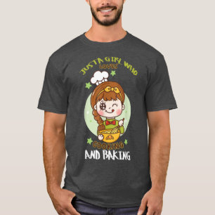 Camiseta Sólo Un Chica A Quien Le Encanta Cocinar Y Prepara