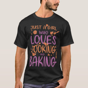 Camiseta Sólo Un Chica A Quien Le Encanta Cocinar Y Prepara