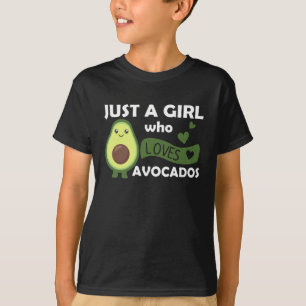 Camiseta Solo Un Chica Adaguado Ama El Aguacate Dulce