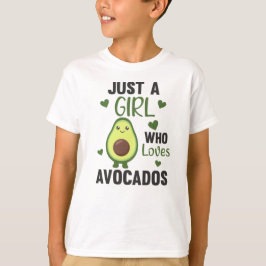Camiseta Solo Un Chica Adaguado Ama El Aguacate Dulce