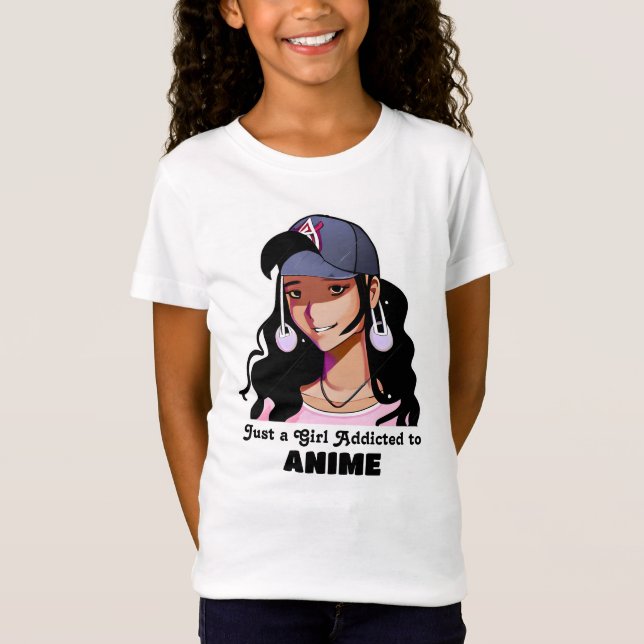 Camiseta Solo un Chica adicto a Anime (Anverso)