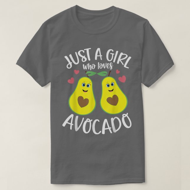 Camiseta Solo un Chica al que le encanta el aguacate vegan  (Diseño del anverso)