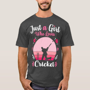 Camiseta Solo un Chica al que le encanta el críquet