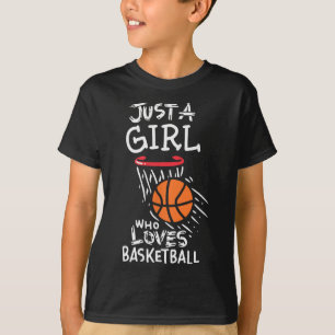 Camiseta Solo un chica al que le encanta jugar al baloncest