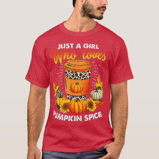 Camiseta Sólo un Chica al que le encanta la caída del leopa