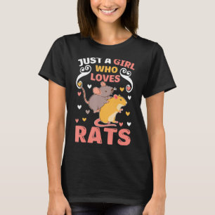 Camiseta Sólo Un Chica Al Que Le Encantan Las Ratas A Un Pr