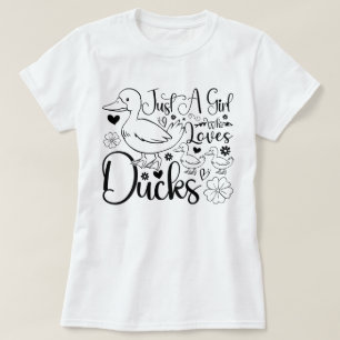 Camiseta Solo un Chica al que le encantan los pollos, adora