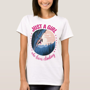 Camiseta Sólo un Chica al que le gusta el diseño de escalad