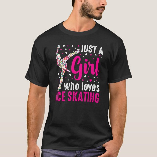 Camiseta Sólo Un Chica Al Que Le Gusta El Patinaje Artístic (Anverso)