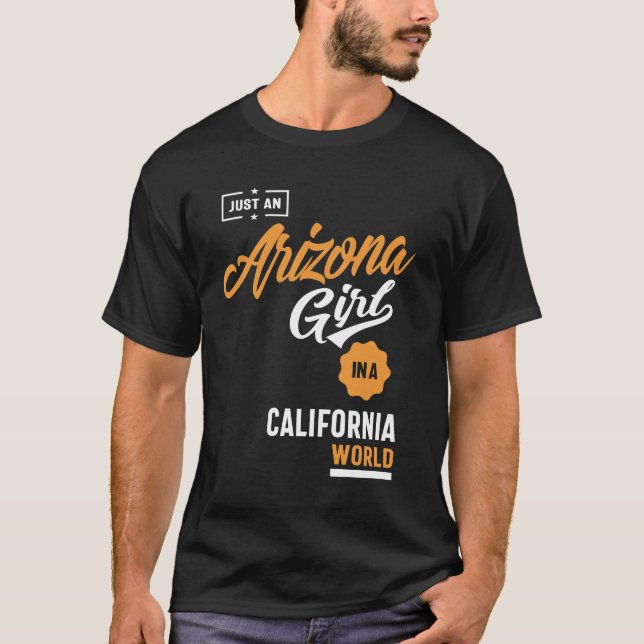 Camiseta Sólo un Chica de Arizona (Anverso)
