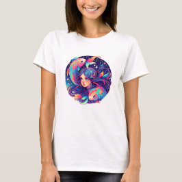 Camiseta Sólo un Chica de Pisces | Arte de Horóscopo