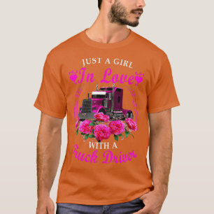 Camiseta Solo Un Chica Enamorado De Un Camionero Camionero 