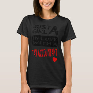 Camiseta Sólo Un Chica Enamorado De Un Contador Fiscal
